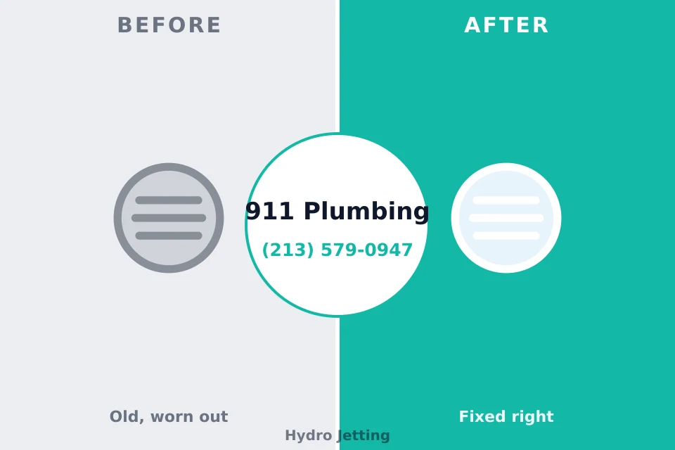 Before and after: plumbing repair Lake Ridge, VA